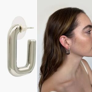 Como Rectangular Hoop Earrings